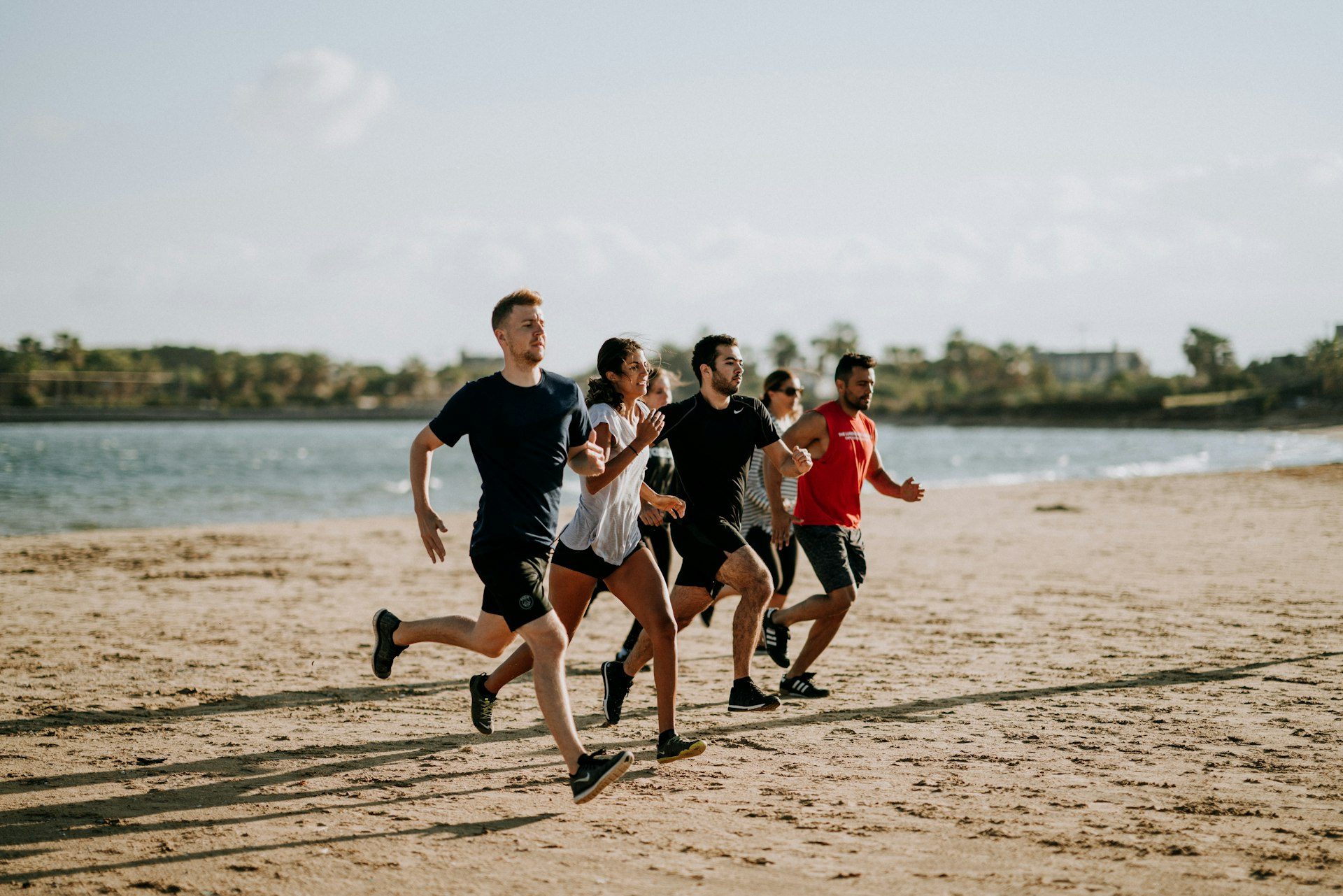 Sportler beim Gruppentraining